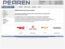 Tablet Screenshot of perren-gmbh.ch